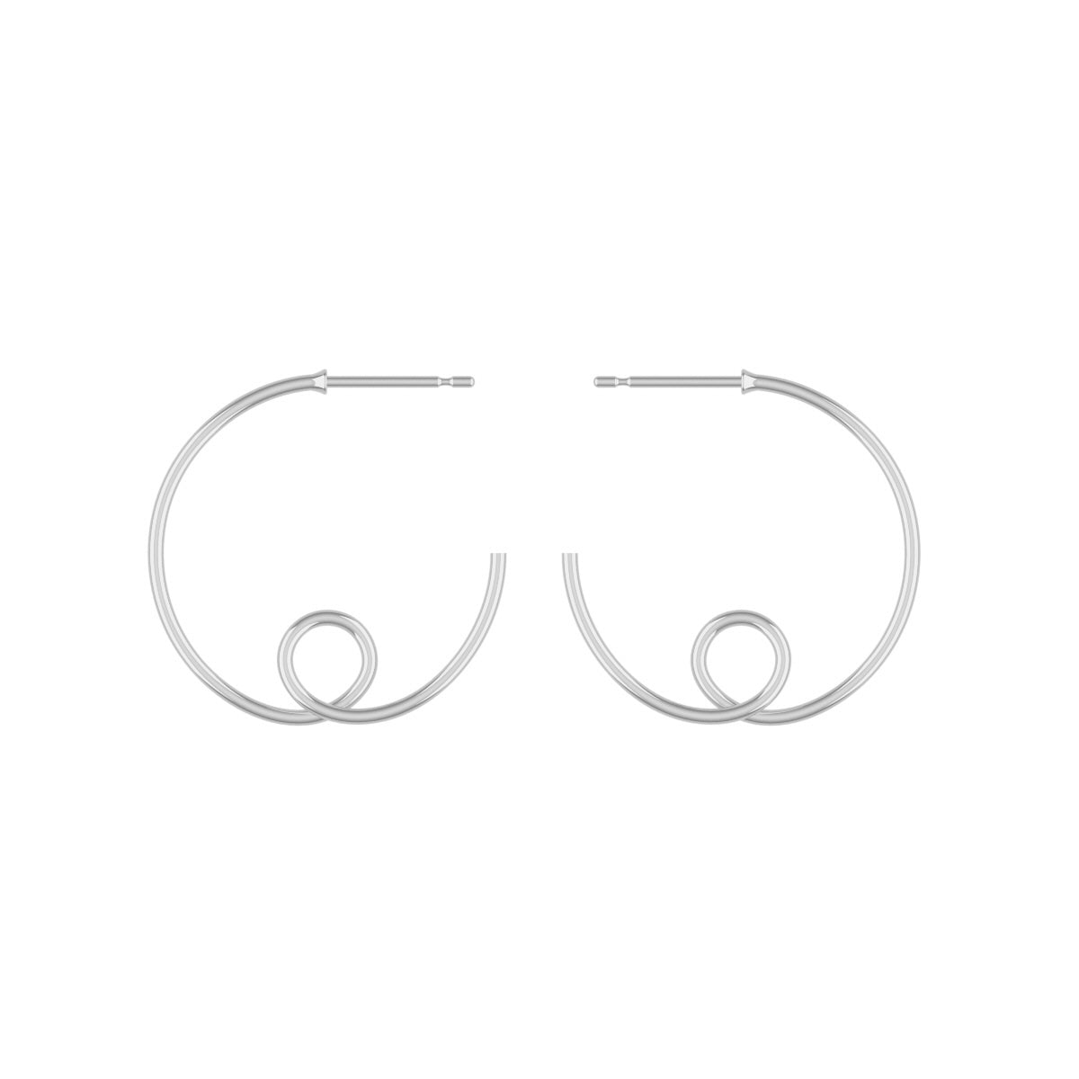 14K Yellow Gold Large Loopy Earrings