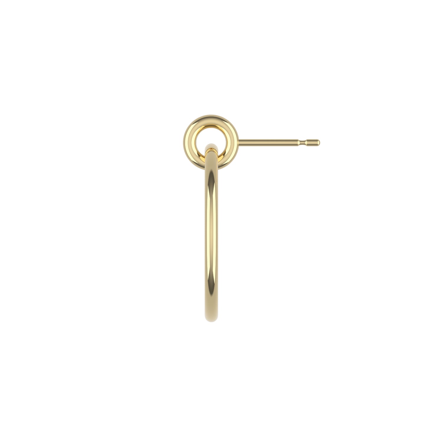 14K Yellow Gold Pure Radiance Large Hoop Earrings