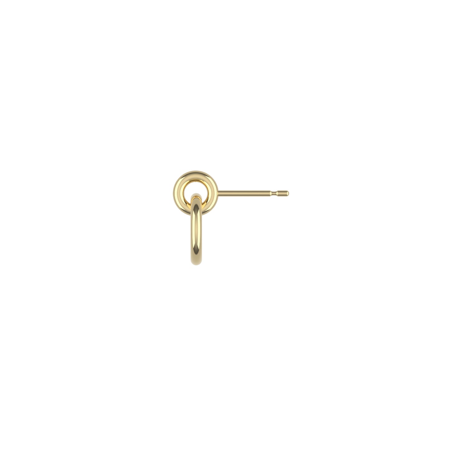 14K Yellow Gold Pure Radiance Small Hoop Earrings