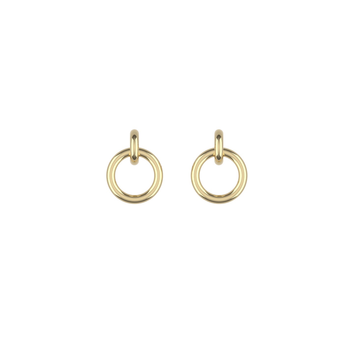 14K Yellow Gold Pure Radiance Small Hoop Earrings