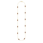 14K Yellow Gold Garnet Droplet Necklace