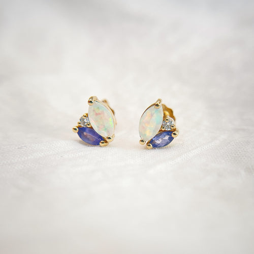14K Yellow Gold Firefly Earrings