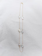 14K Yellow Gold Freshwater Keshi Pearl Necklace