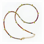 Fall Foliage Necklace | Multi Color Sapphire