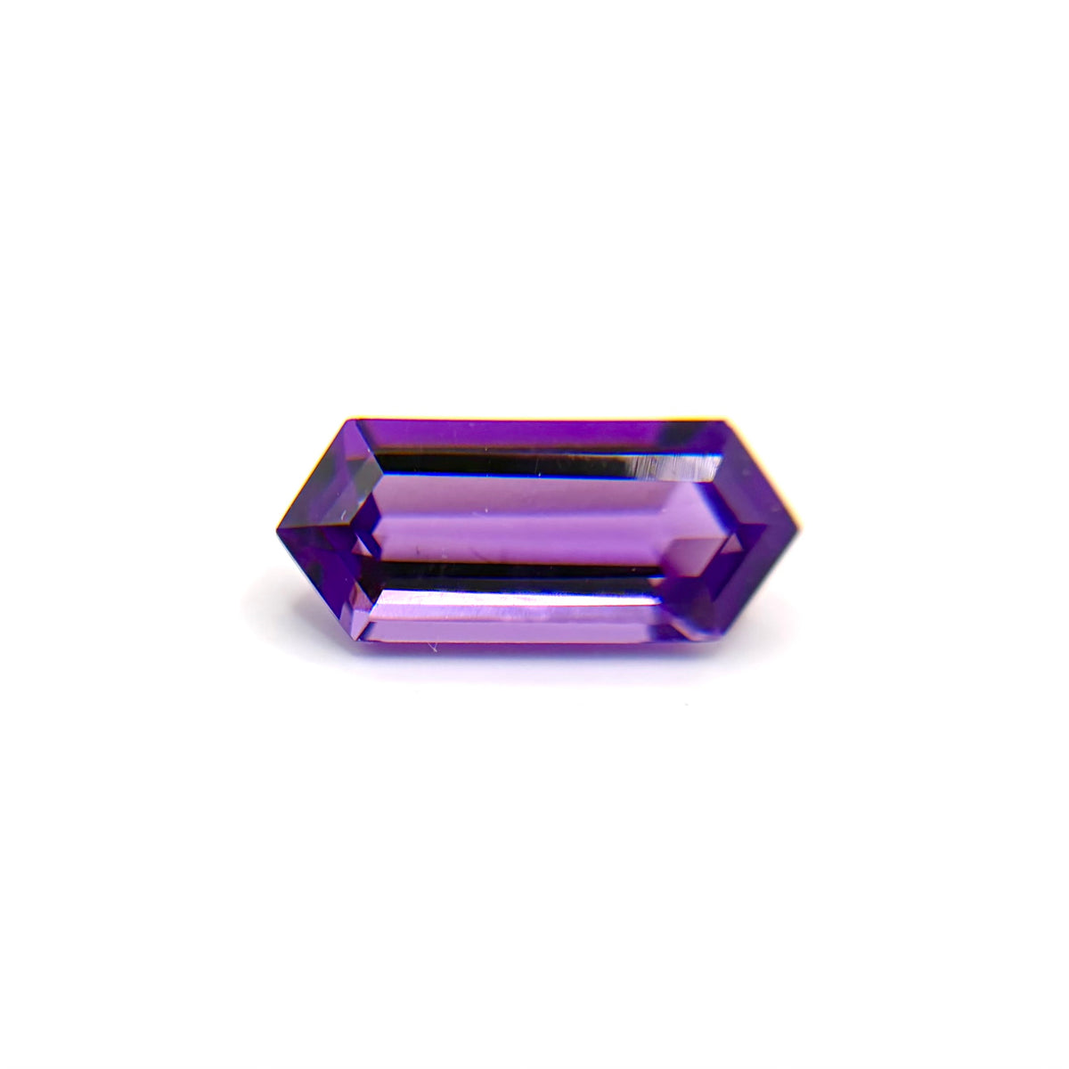 Elongated Rupee Cut Amethyst