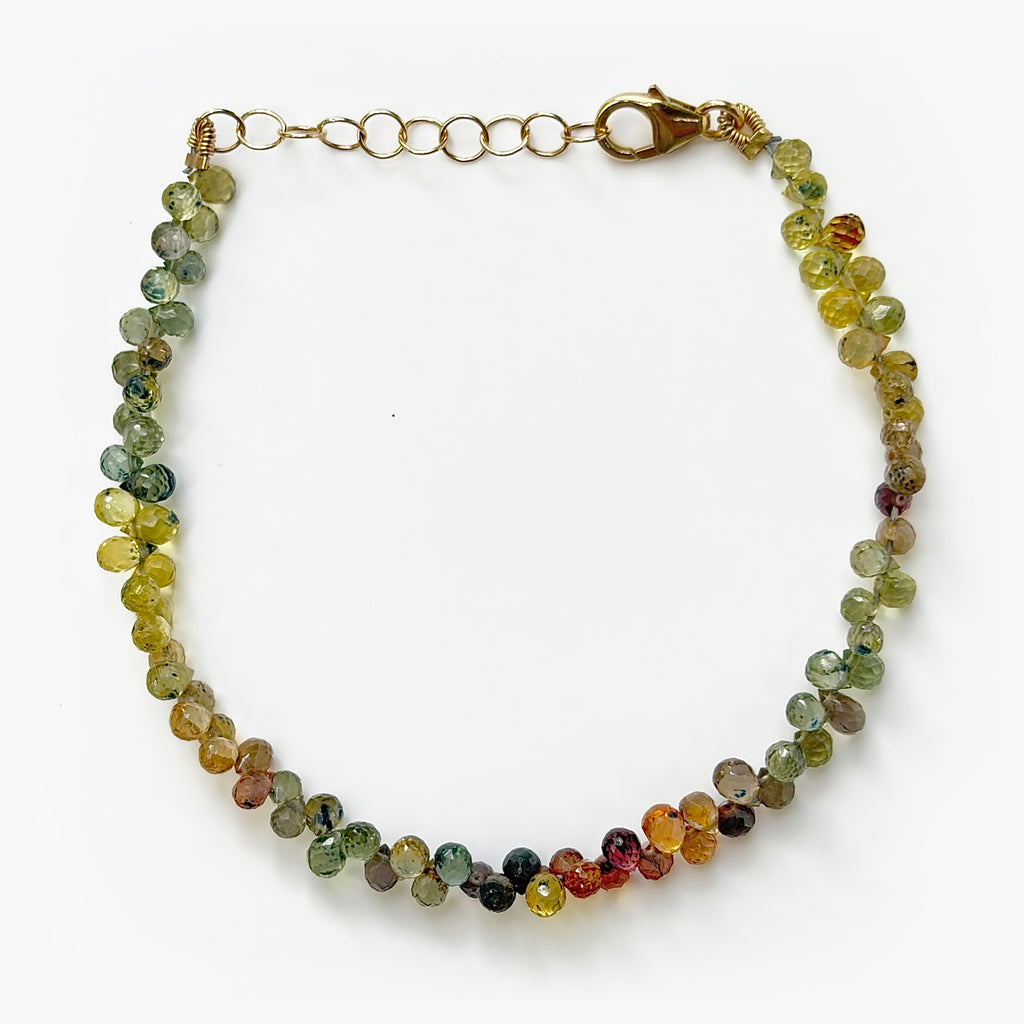 Fall Foliage Bracelet | Multi Color Sapphire