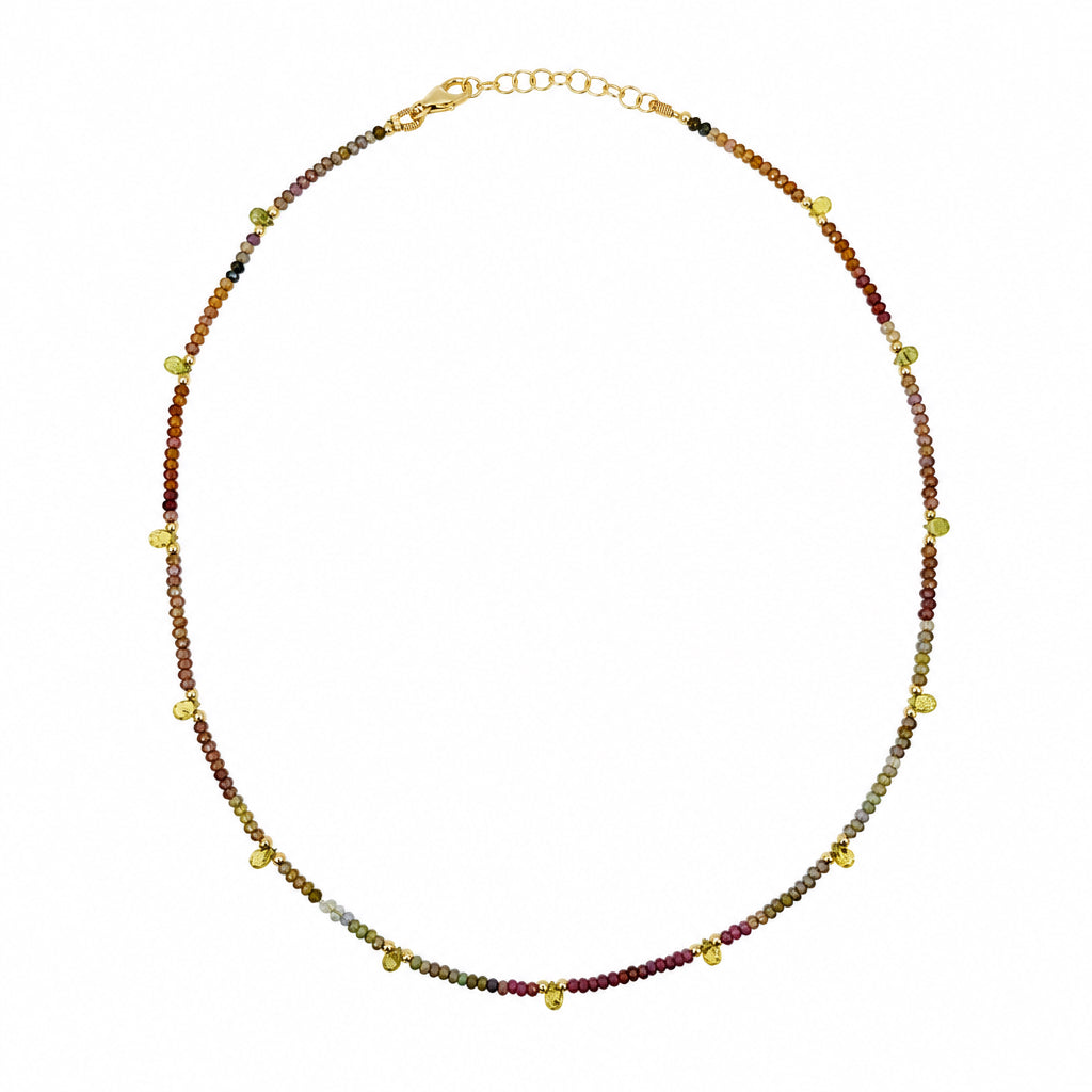 Fall Foliage Necklace | Multi Color Sapphire