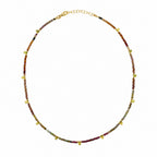 Fall Foliage Necklace | Multi Color Sapphire