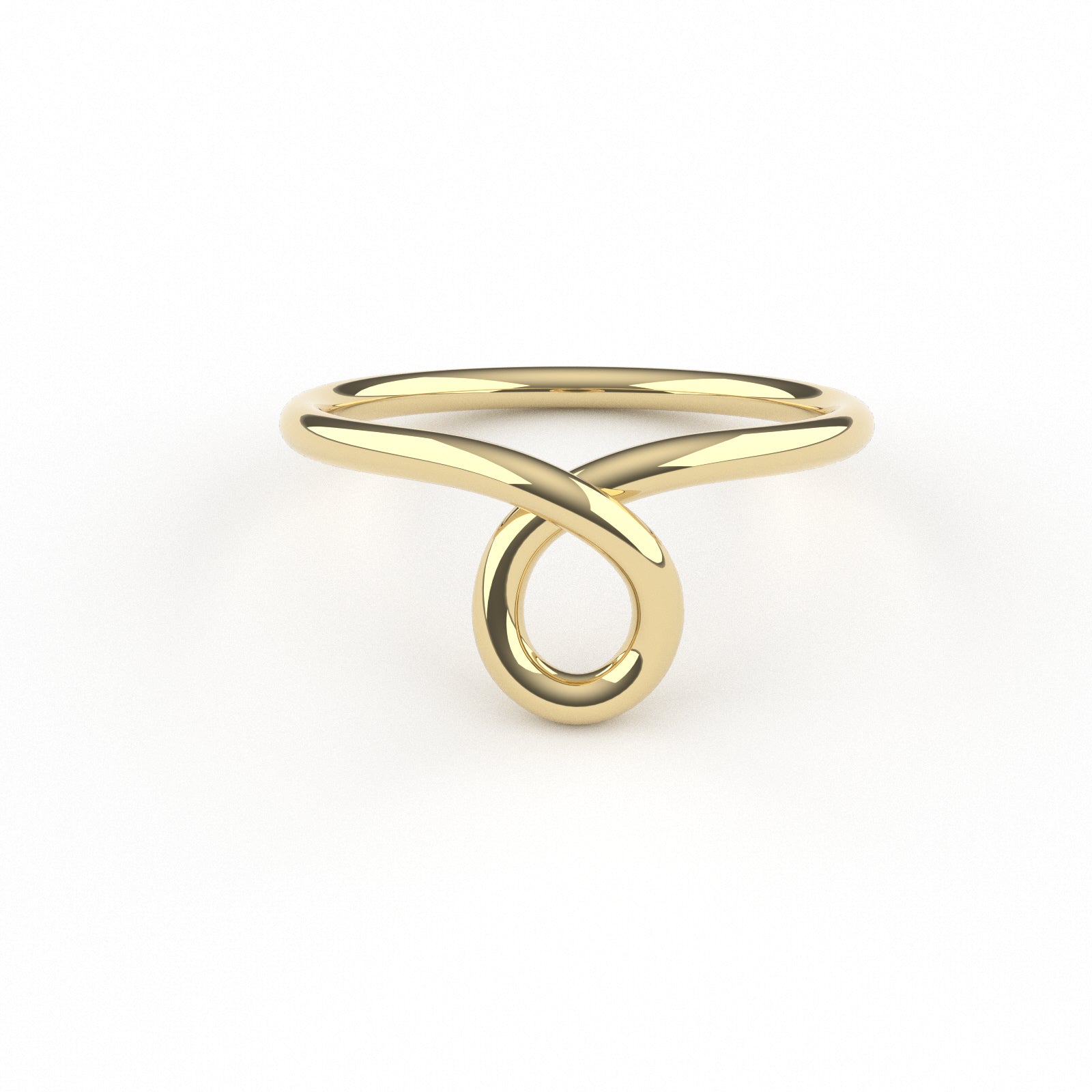14K Yellow Gold Loopy Ring