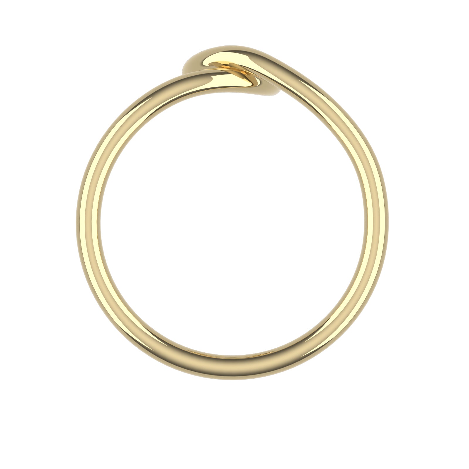 14K Yellow Gold Loopy Ring