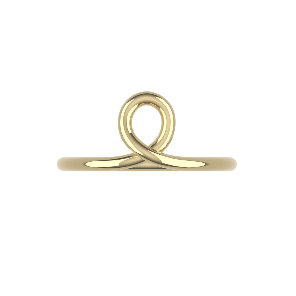 14K Yellow Gold Loopy Ring