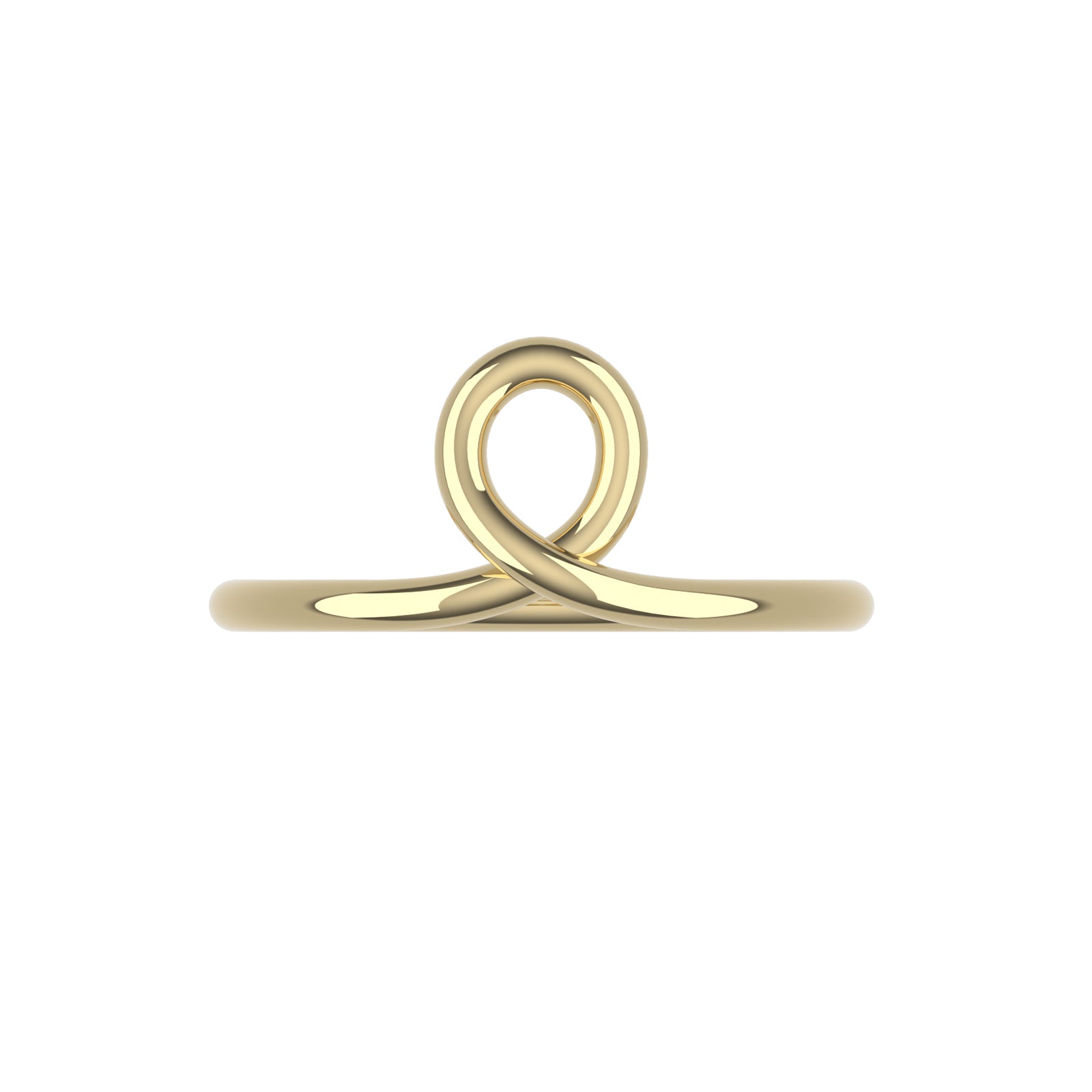 14K Yellow Gold Loopy Ring