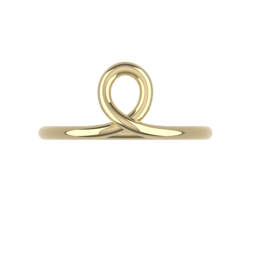 14K Yellow Gold Loopy Ring