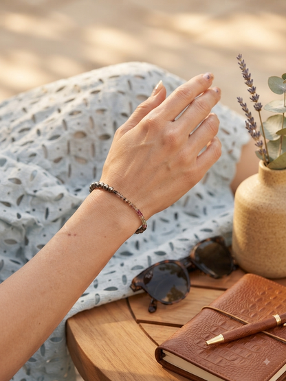 Twilight & Tide Bracelet | Tourmaline & Tahitian Pearl