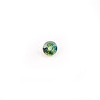 Round Green Parti Sapphire for Custom Work
