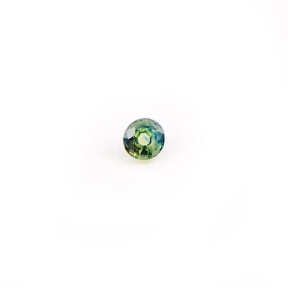 Round Green Parti Sapphire for Custom Work