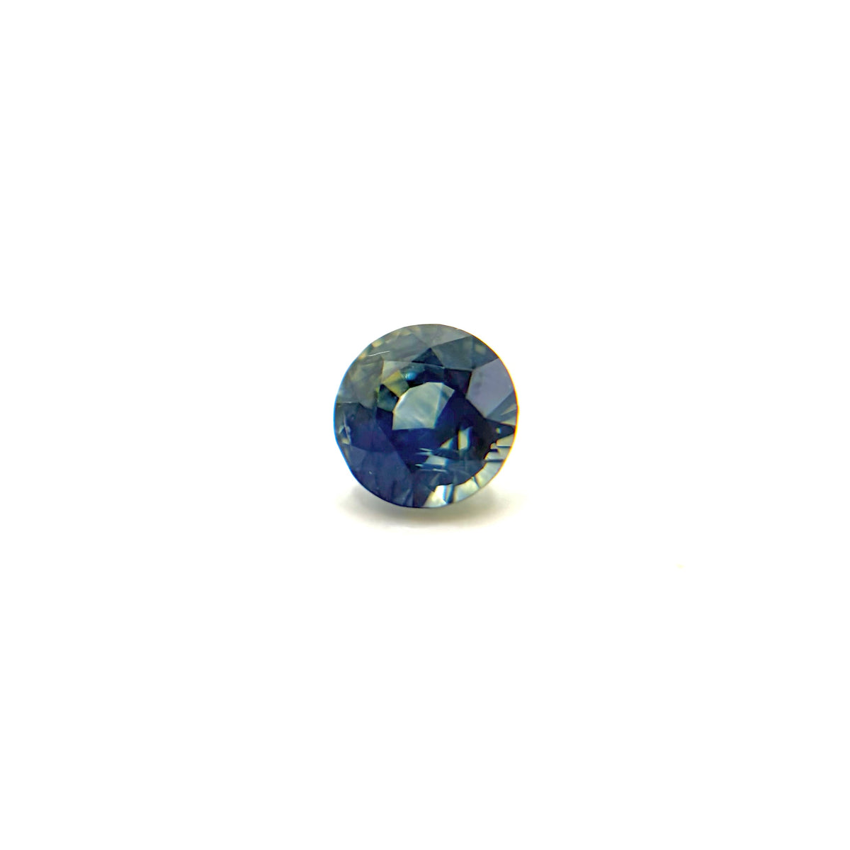 Round Green Blue Opalescent Parti Sapphire