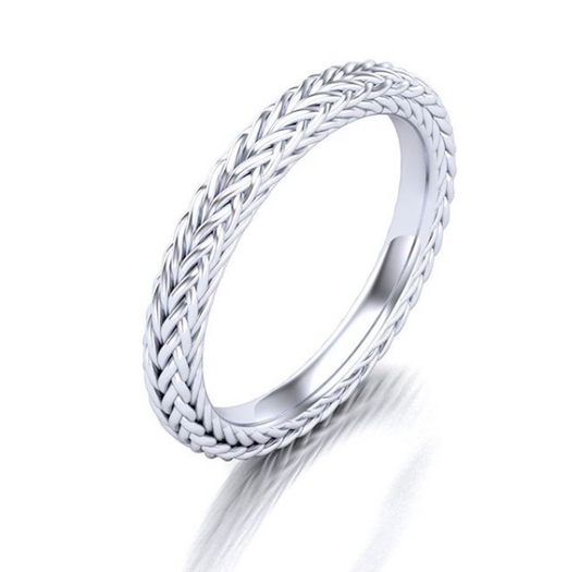 Sterling Silver Etruscan Snake Chain Ring