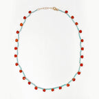 Summer's End Necklace | Apatite and Carnelian