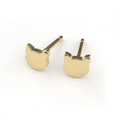 Cat Stud Earrings