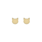 14KY Boucles D'Oreilles Chat