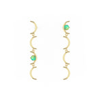 Moon Phases Dangle Earrings | Opalite