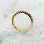 18K Yellow Gold Handcrafted Diamond Band