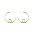 14K Yellow Gold Large Loopy Earrings