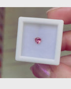 trillion cut peach pink tourmaline