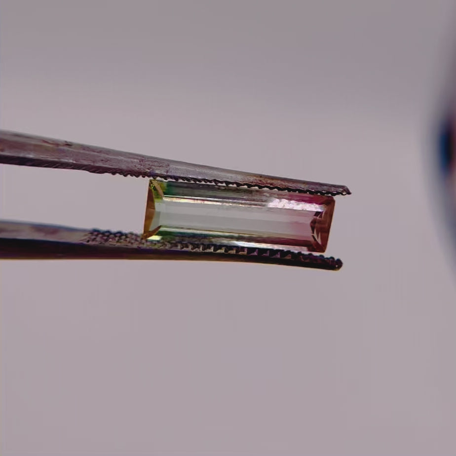 Baguette Cut Watermelon Tourmaline for Custom Work