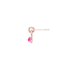 14K Rose Gold Pure Radiance Small Hoop Earrings