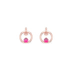 14K Rose Gold Pure Radiance Small Hoop Earrings