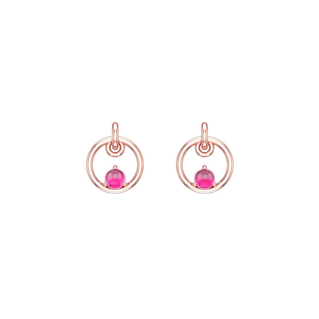 14K Rose Gold Pure Radiance Small Hoop Earrings