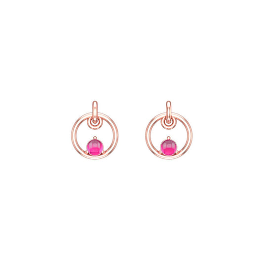 14K Rose Gold Pure Radiance Small Hoop Earrings