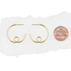 14K Yellow Gold Large Loopy Earrings