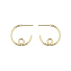14K Yellow Gold Small Loopy Earrings