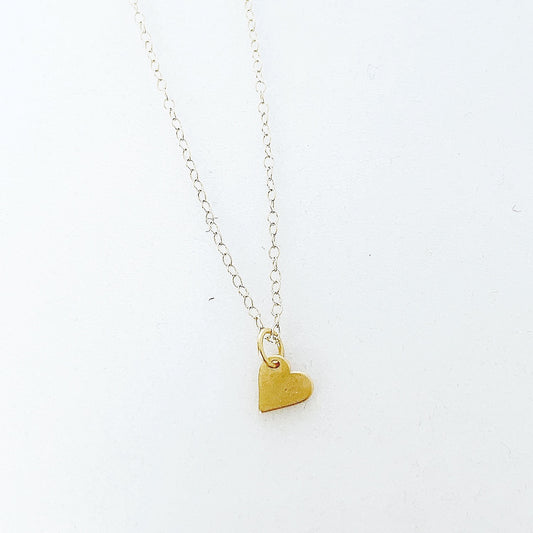 Gold Fill Dainty Heart Necklace