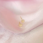 14KY Boucles D'Oreilles Chat